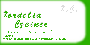 kordelia czeiner business card